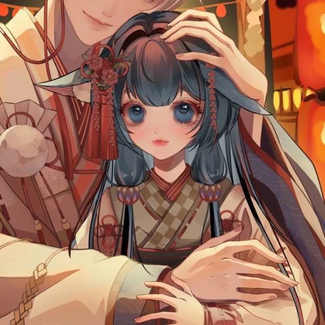 2021长长久久迎新年动漫情侣头像