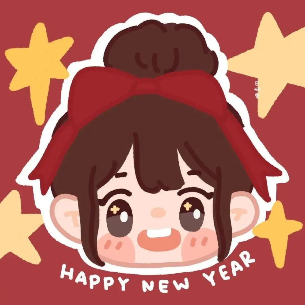 新年红色系情侣头像|岁岁年年 万喜万般宜