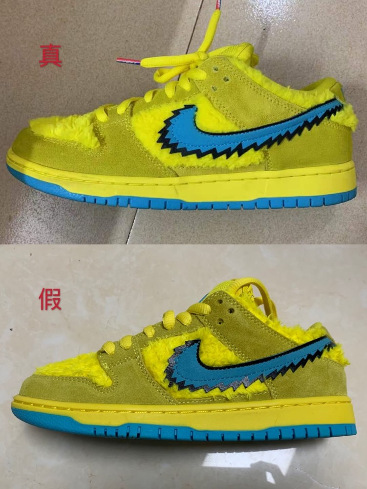aj11康扣和dunk跳舞小熊真假对比