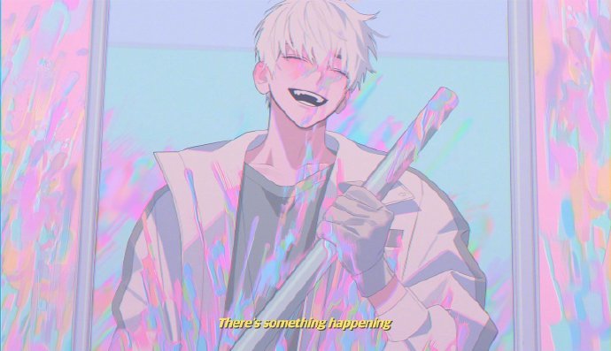 最强二次元马卡龙配色,来自画师inplick#酷炫动漫男生