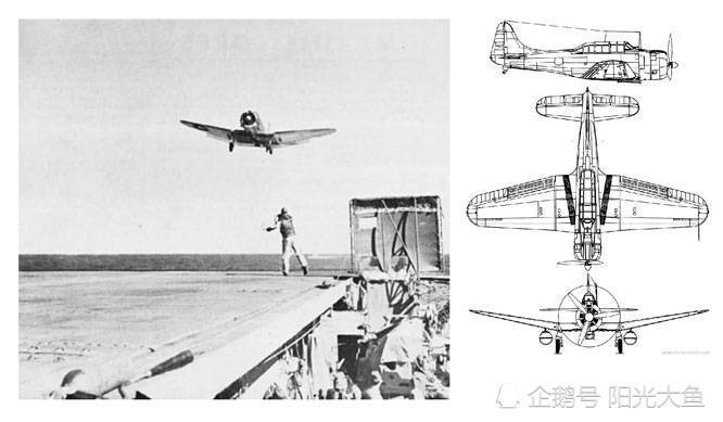 二战美军战机14-sbd"无畏"俯冲轰炸机