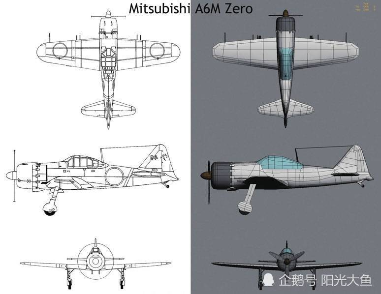 二战小日本战机1-三菱a6m"零"式战斗机