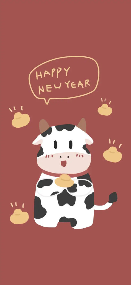 2021最牛壁纸,手机壁纸2021最新壁纸 新年红色壁纸已送达,请查收!2021牛转乾坤