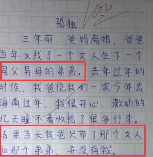 小学生满分作文让人称赞老师看完乐了这孩子没白教