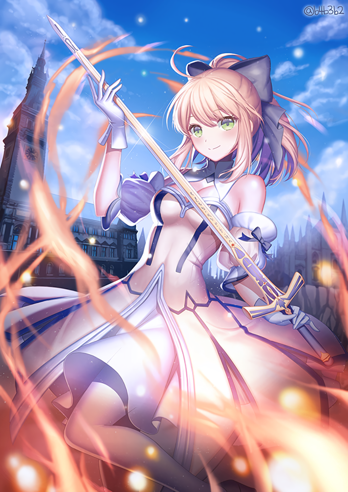 fate〗呆毛王驾到!ex咖喱棒!saber