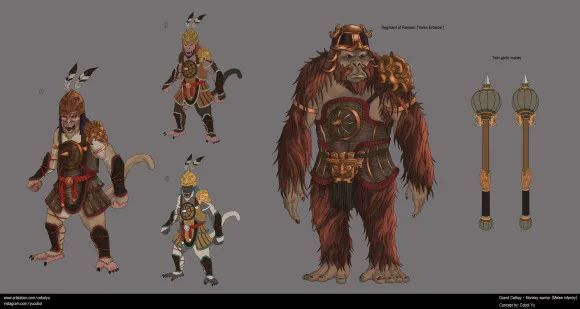 搬运artstation上亚裔画师cobol yu设计的震旦兵种