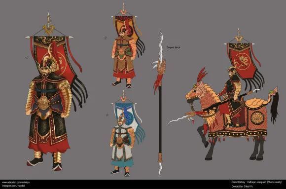 搬运artstation上亚裔画师cobol yu设计的震旦兵种