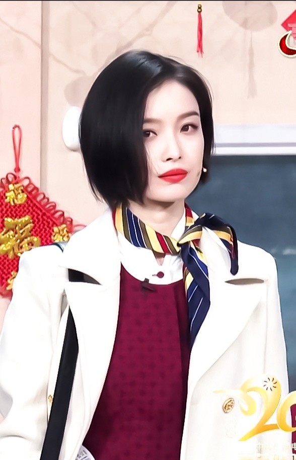 倪妮丨春晚短发太惊艳了吧,美女我爱了