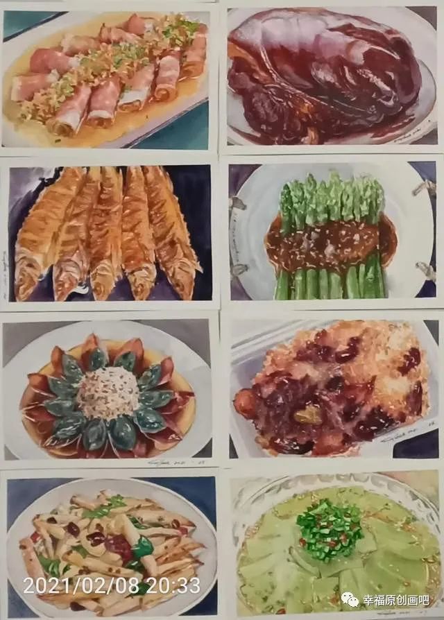 那就画一桌年夜饭吧