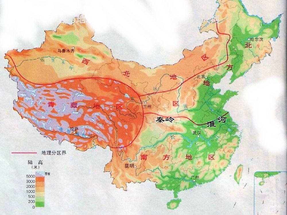 8张地理地图,了解中国的地势地貌划分,以及气候和人口