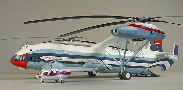 米12超级直升机:翼展67米,载重40吨,真正的巨无霸