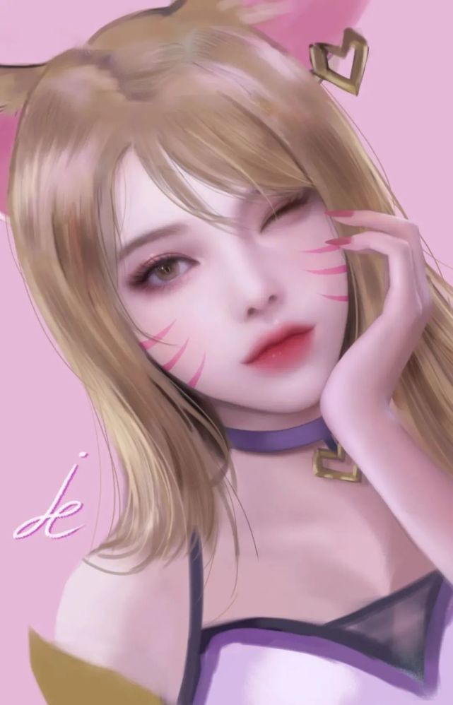韩国肖像插画师:pinker 作品!