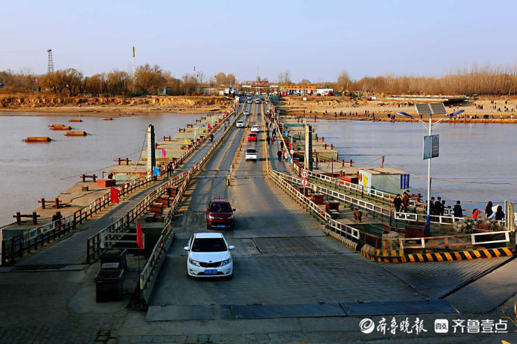 就地过年春在身边|济南黄河浮桥天高云阔,草长莺飞处处是风景