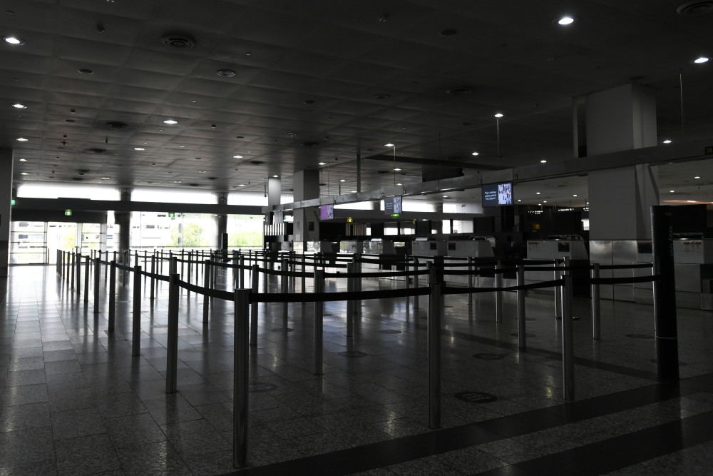 2月13日,澳大利亚墨尔本机场空无一人.新华社/欧新