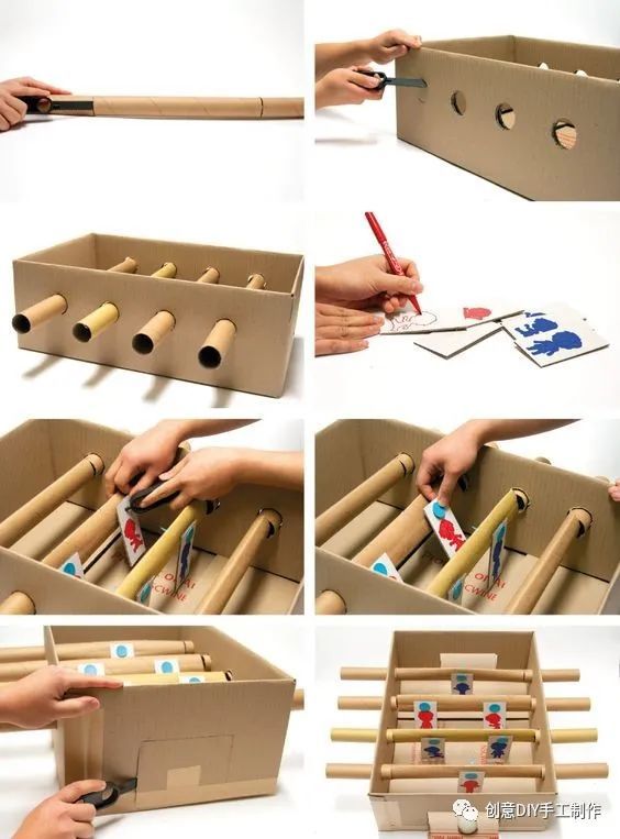 纸箱创意改造,改造成孩子玩具,宠物房子,收纳盒