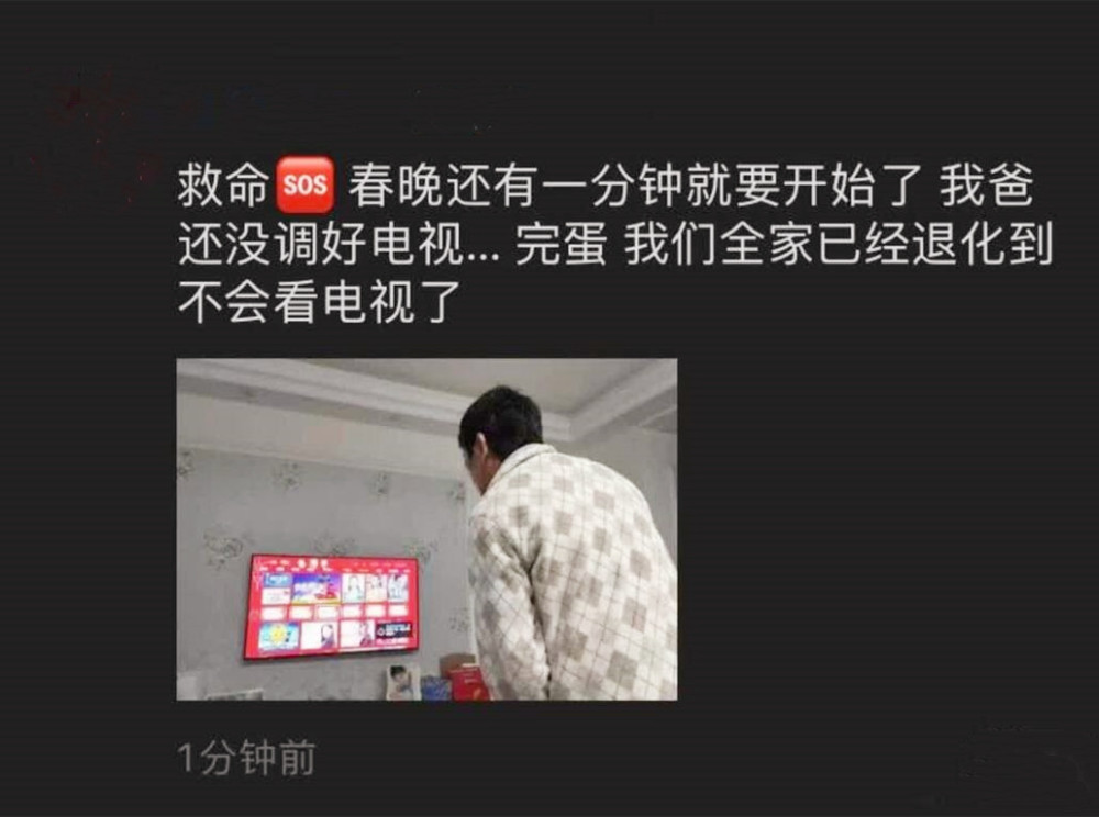 搞笑图片春晚女演员的海苔刘海说明现在电视机清晰度提高