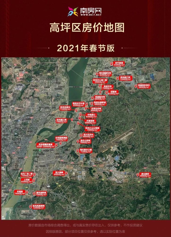 南充城区85个在售楼盘最新价格曝光