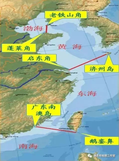 十,海洋的分界线7.四川省与陕西省的界线:大巴山脉.6.