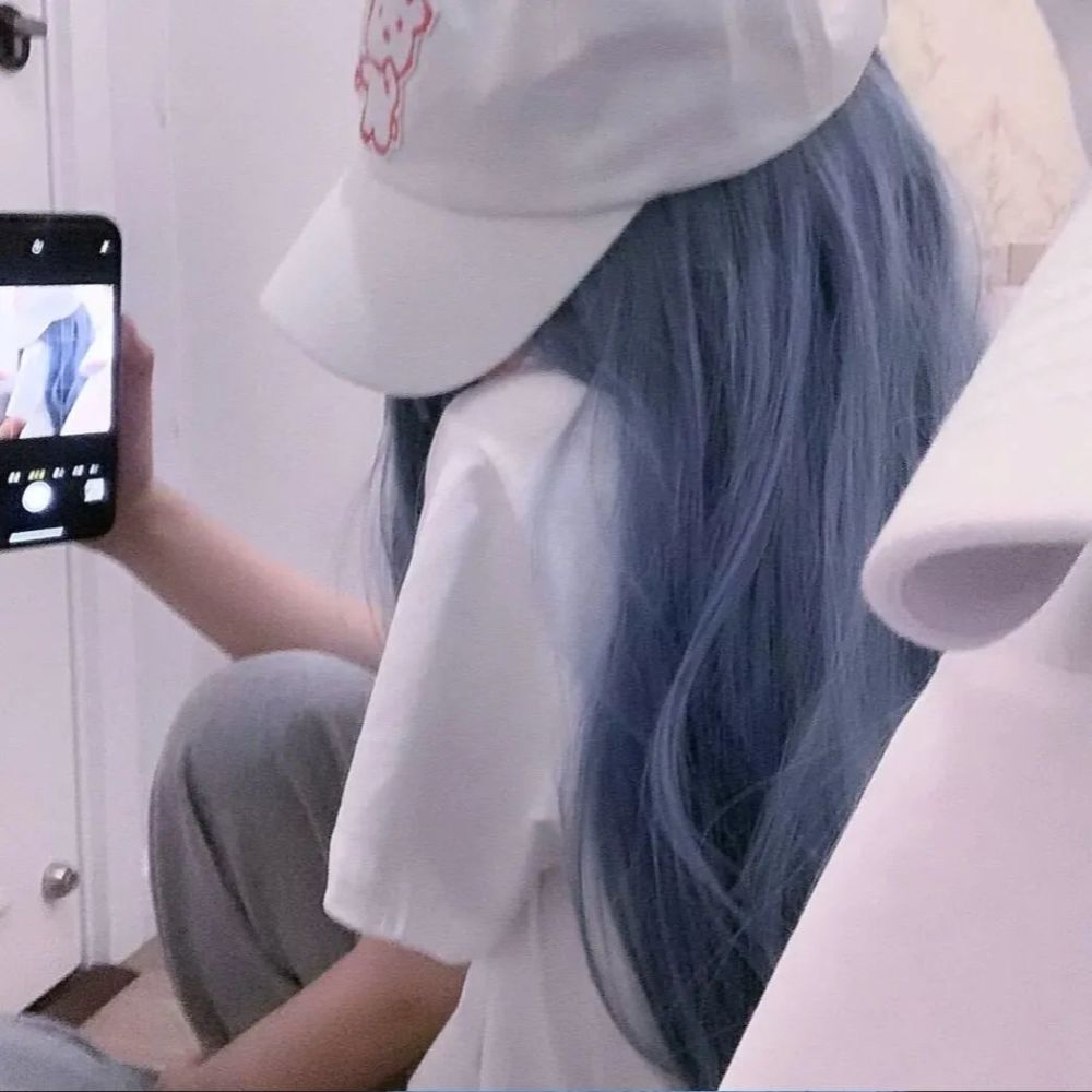 第596期|女生头像:0315蓝色系真人梦幻女生头像