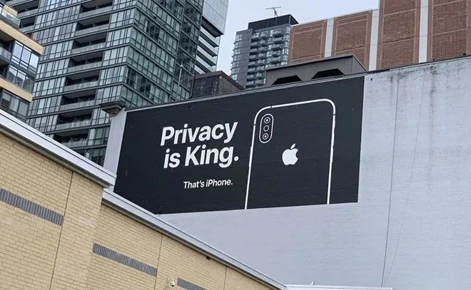 苹果宣传隐私保护的广告