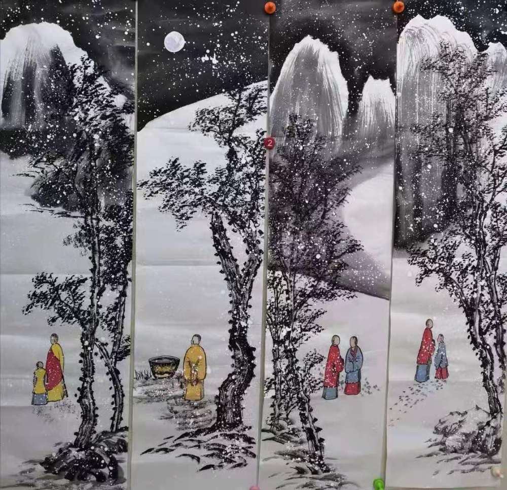 知名画名家郭万禄画作欣赏
