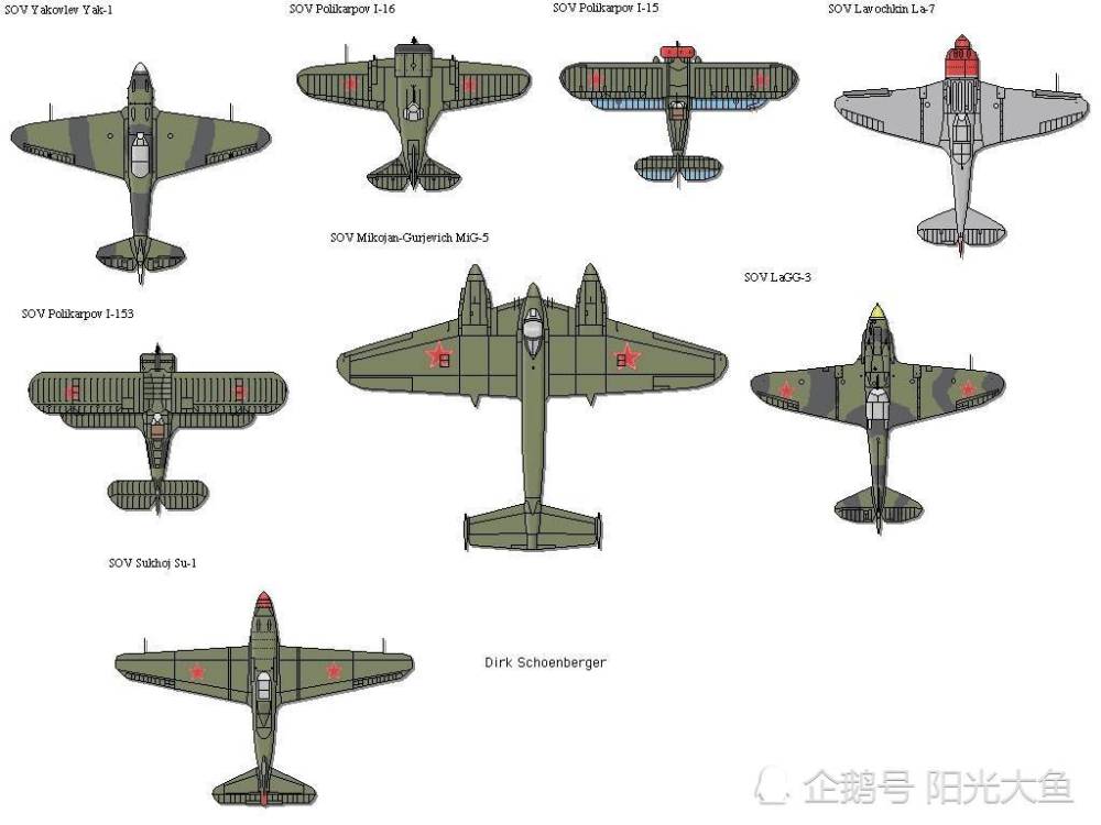 二战苏联毛子战机3雅克1战斗机