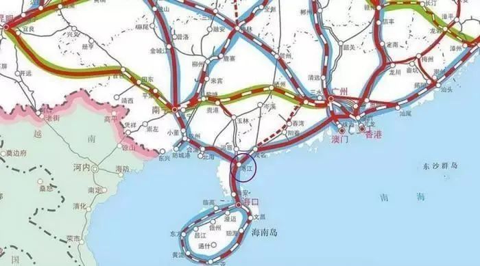 到2025年,海南高速环岛,海口和三亚之间1.