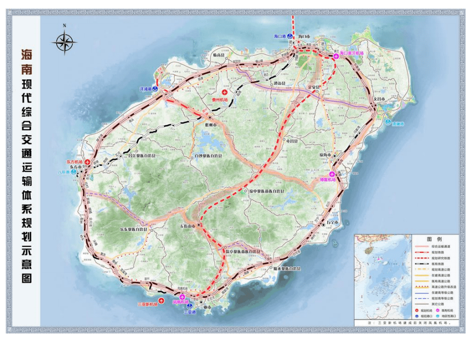 广湛,包海,张海)的交通枢纽,其中包海高铁,张海高铁的线路直通海南