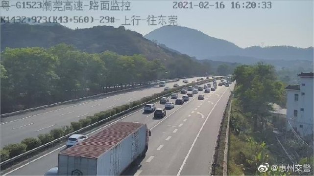 沥林路段,广惠高速往广州方向罗阳路段,凌坑路段,广河高速往广州方向