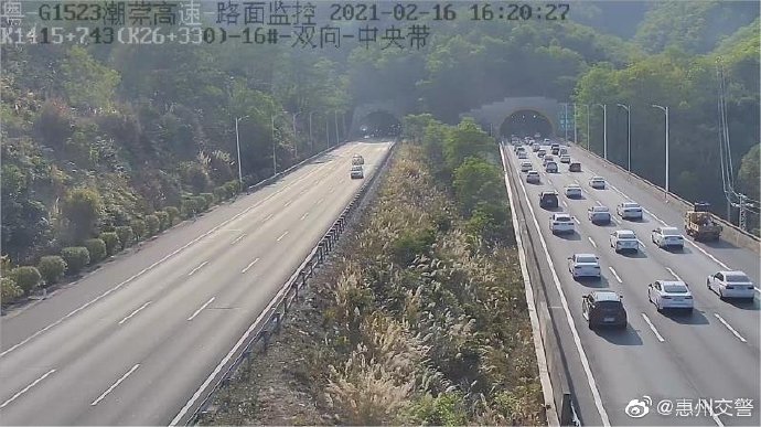 沥林路段,广惠高速往广州方向罗阳路段,凌坑路段,广河高速往广州方向