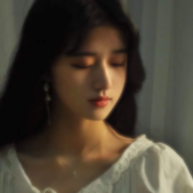 朦胧美感的女生头像,超可爱