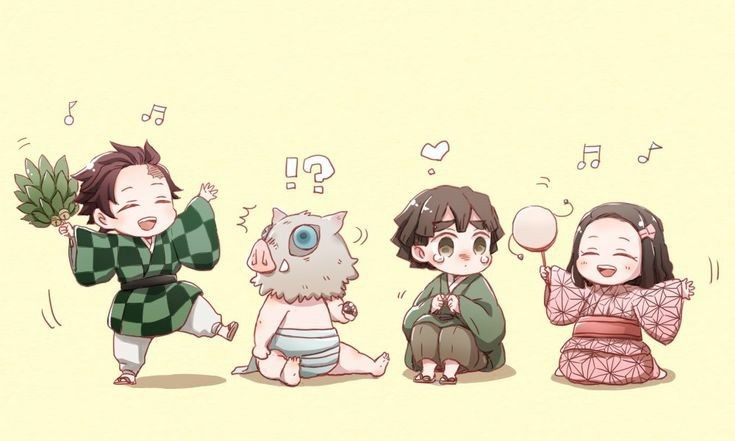 鬼灭之刃图片 在幼儿园要乖乖的