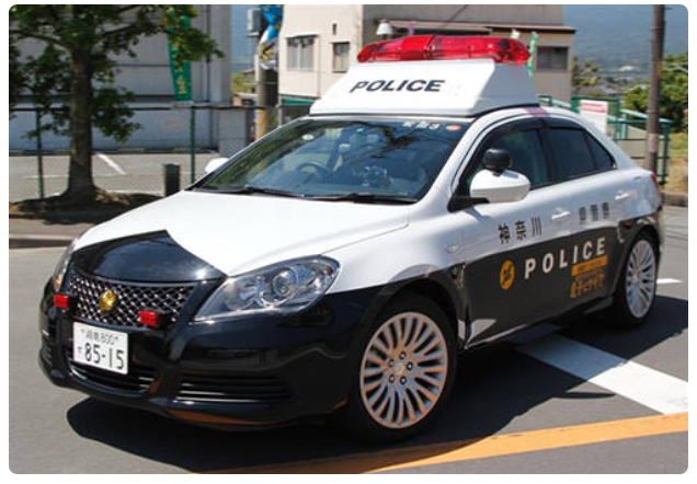 日本警车型号都在这了,丰田本田马自达,全是日本国产车