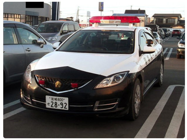 日本警车型号都在这了,丰田本田马自达,全是日本国产车