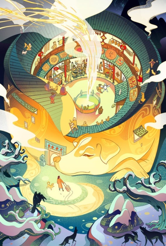 十二生肖中国风壁纸,传统文化与二次元融合,二次元古风美图
