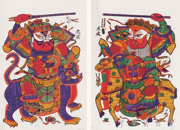 年画里的门神 中国传统文化|年画|神荼|陕西|郁垒