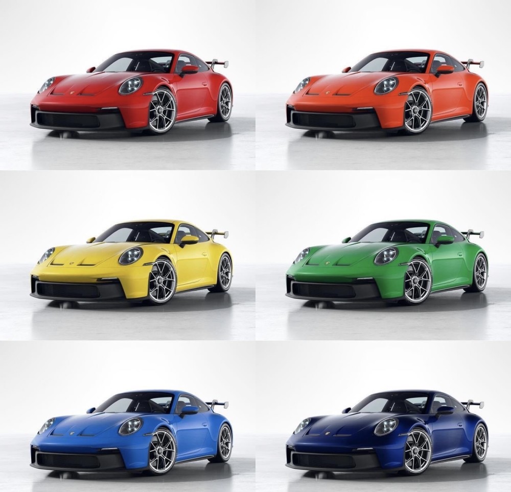 全新保时捷992 gt3配色设置大全