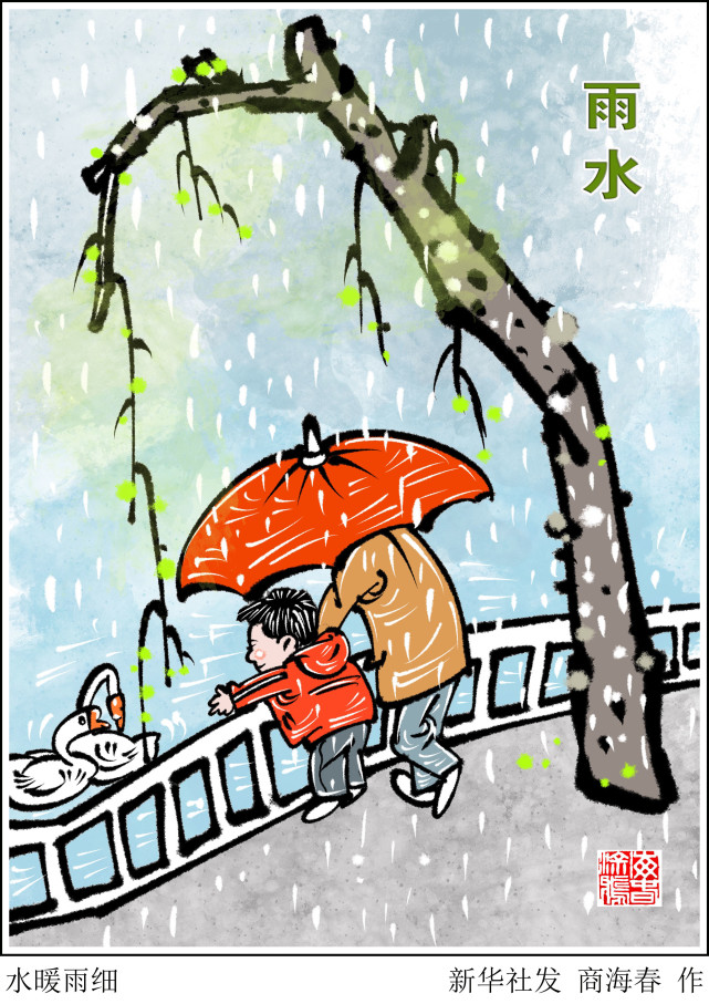 (图表·漫画)【二十四节气·雨水】水暖雨细