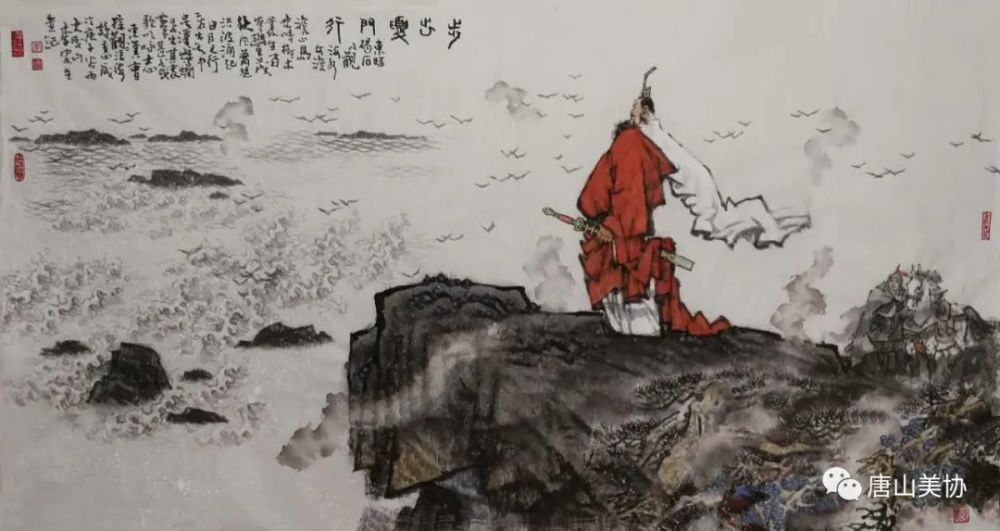 君子之风 张大放 中国画 136×34cm赏荷图 张伯阳 中国画 136×68cm