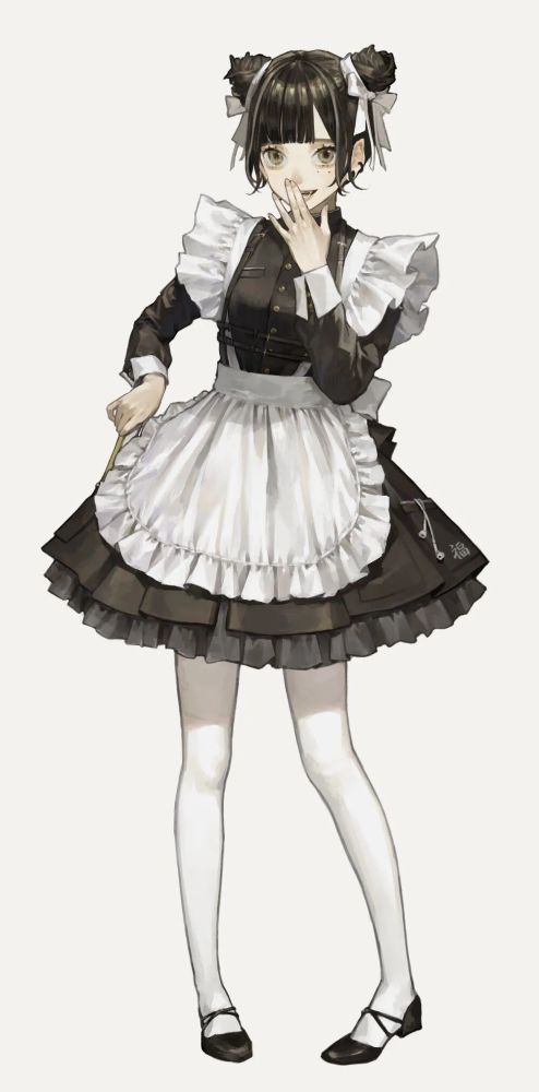 洛丽塔女仆装风格:二次元画师坂内若笔下的女孩们/sakauchi0_腾讯新闻