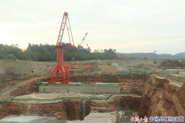 四川青神:虎渡溪航电工程建设火热 明年10月首台机组并网发电