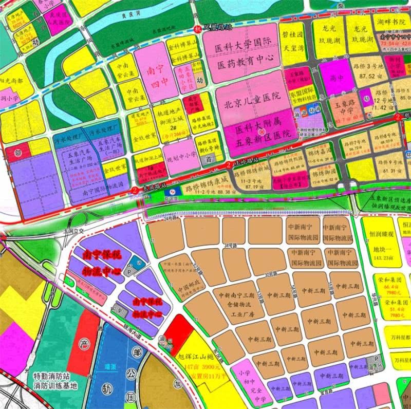 2021年五象新区最火热的板块五象南五象湖东还是五象龙岗