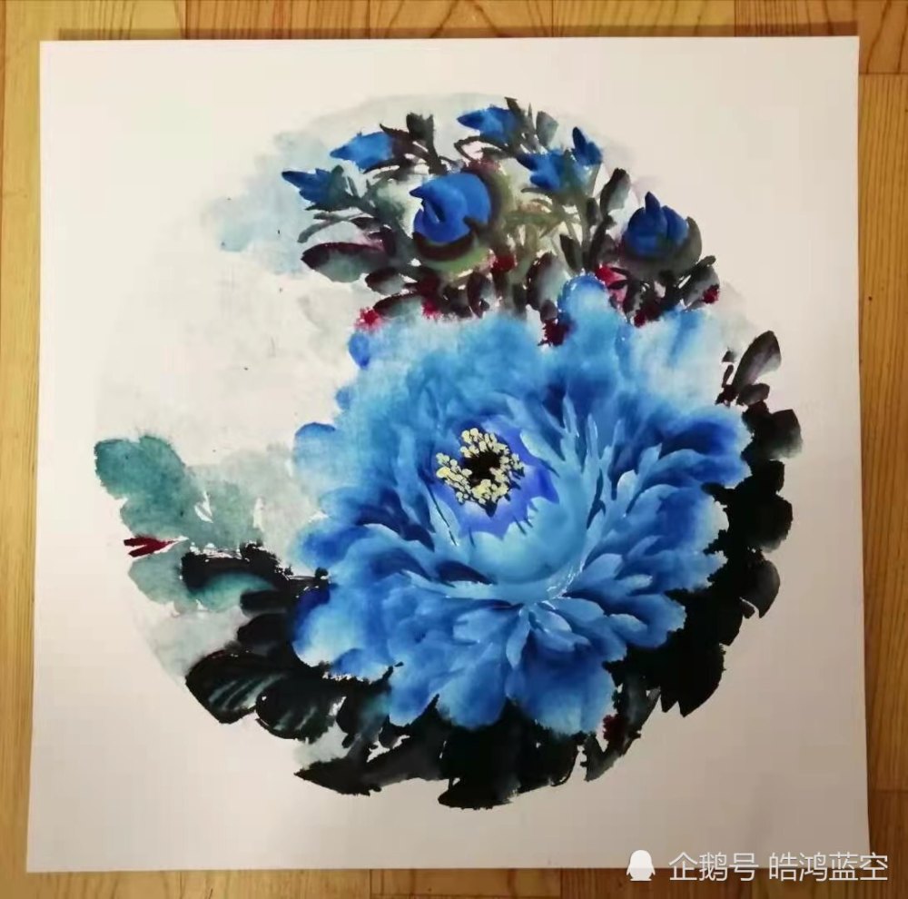 北京画家张啸啸2021年新春牡丹画作欣赏