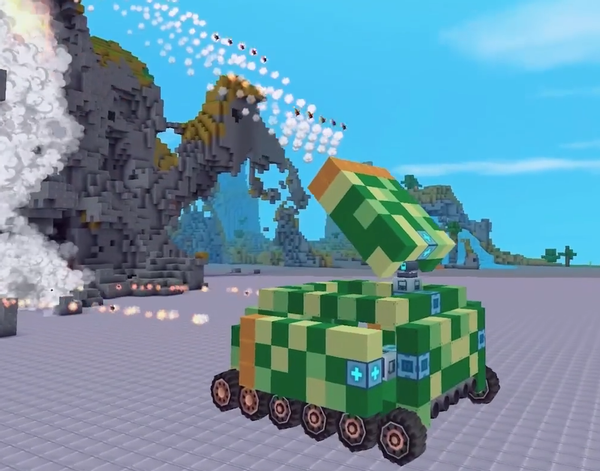 迷你世界:迷你导弹车,不仅火力强大,还能全方位攻击!
