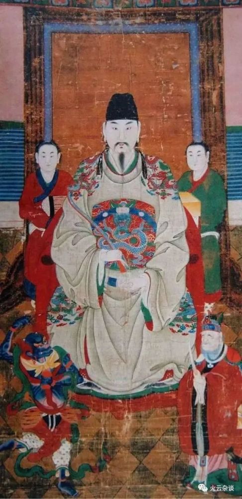 文昌帝君,据传说是由东晋时期张亚子和张育合二为一的神仙,掌管着功名