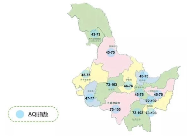 今年初三至初六,黑龙江省空气质量近六年最好!