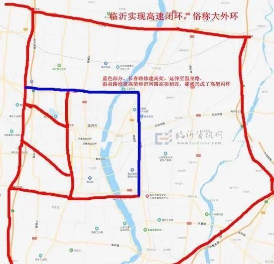 官方资料显示,沂河路为临沂市"三环十五射"骨架路网规划中的重要组成