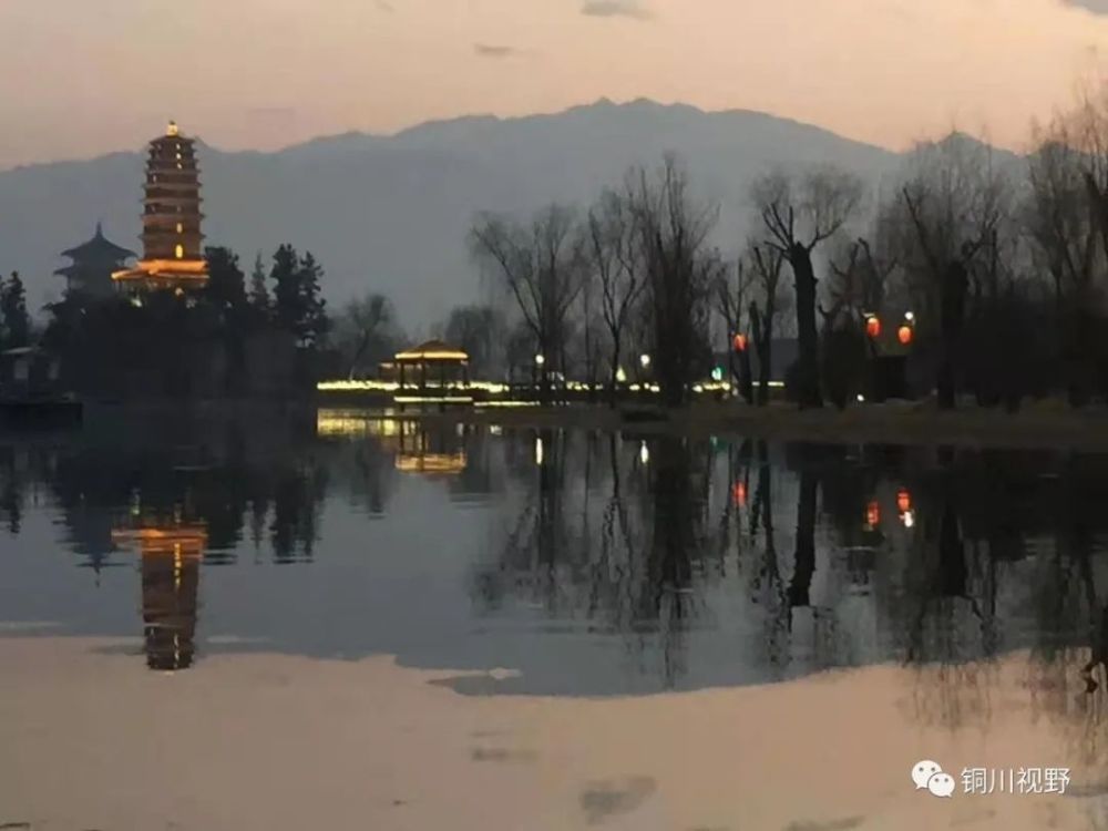 陕西鄠邑区渼陂湖的冬季景色
