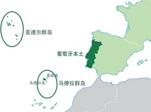 马德拉群岛和亚速尔群岛地理位置示意图 新政策何时生效