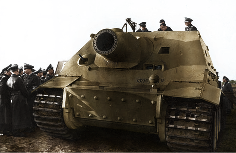 德军疯狂想法下的产物"突击虎",从炮管进出坦克并不是无稽之谈